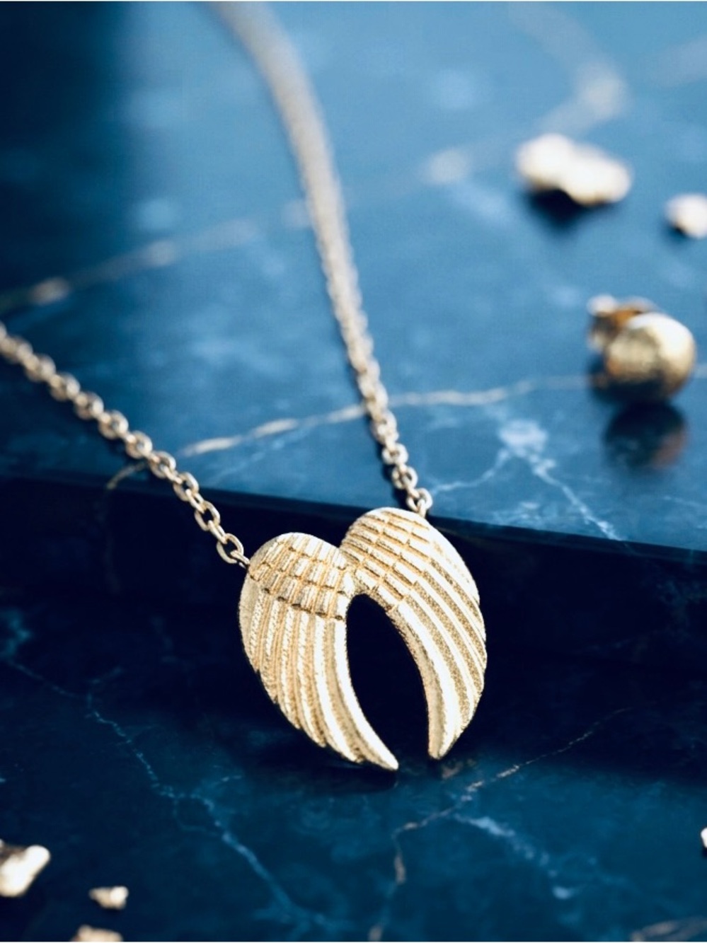 Women’s Gold Angel Wing Necklace